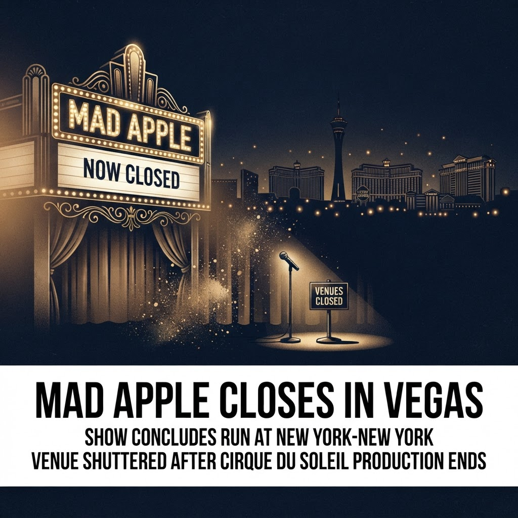 Cirque du Soleil Closes Las Vegas Show 'Mad Apple' in Early 2026