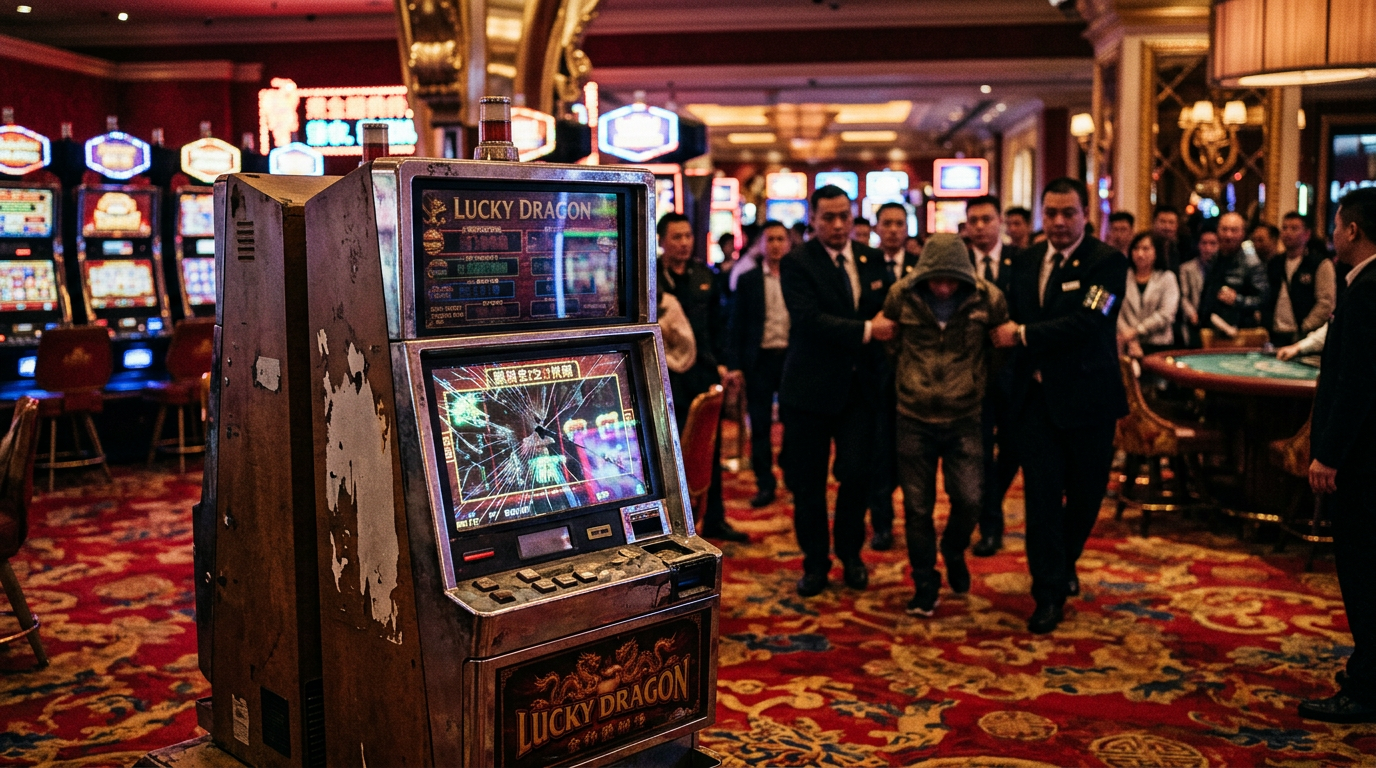 Macau Man Arrested for Kicking Slot Machine to Erase Losses 2026
