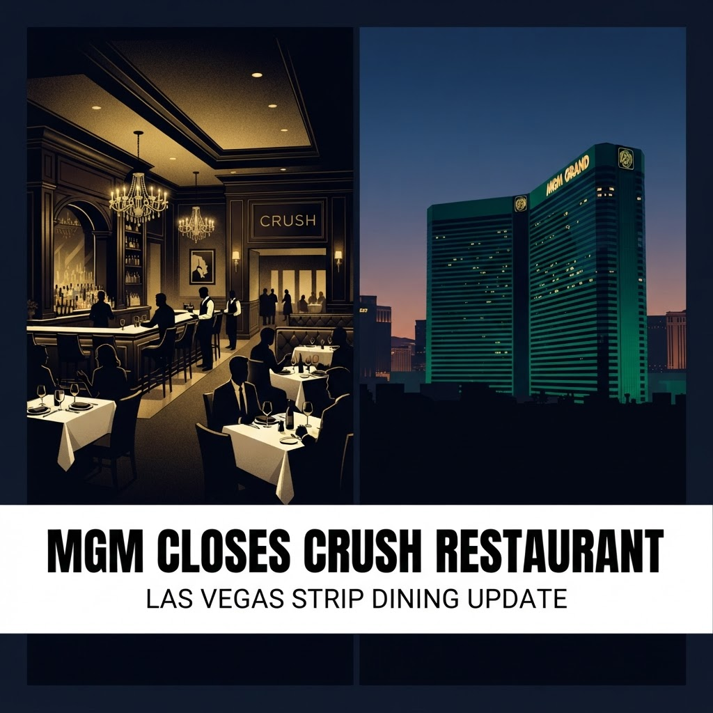 MGM Grand Shuts Iconic Crush Restaurant After 10+ Years (2026)