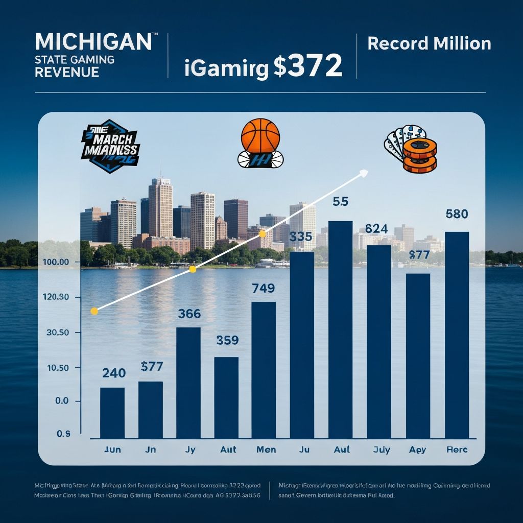 Michigan Sets New Combined iGaming and Sports Betting Revenue Record at $372.1M in March 2026