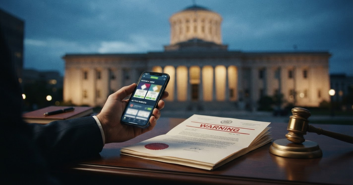 Ohio Threatens Sportsbook Licenses Over Prediction Market Ties