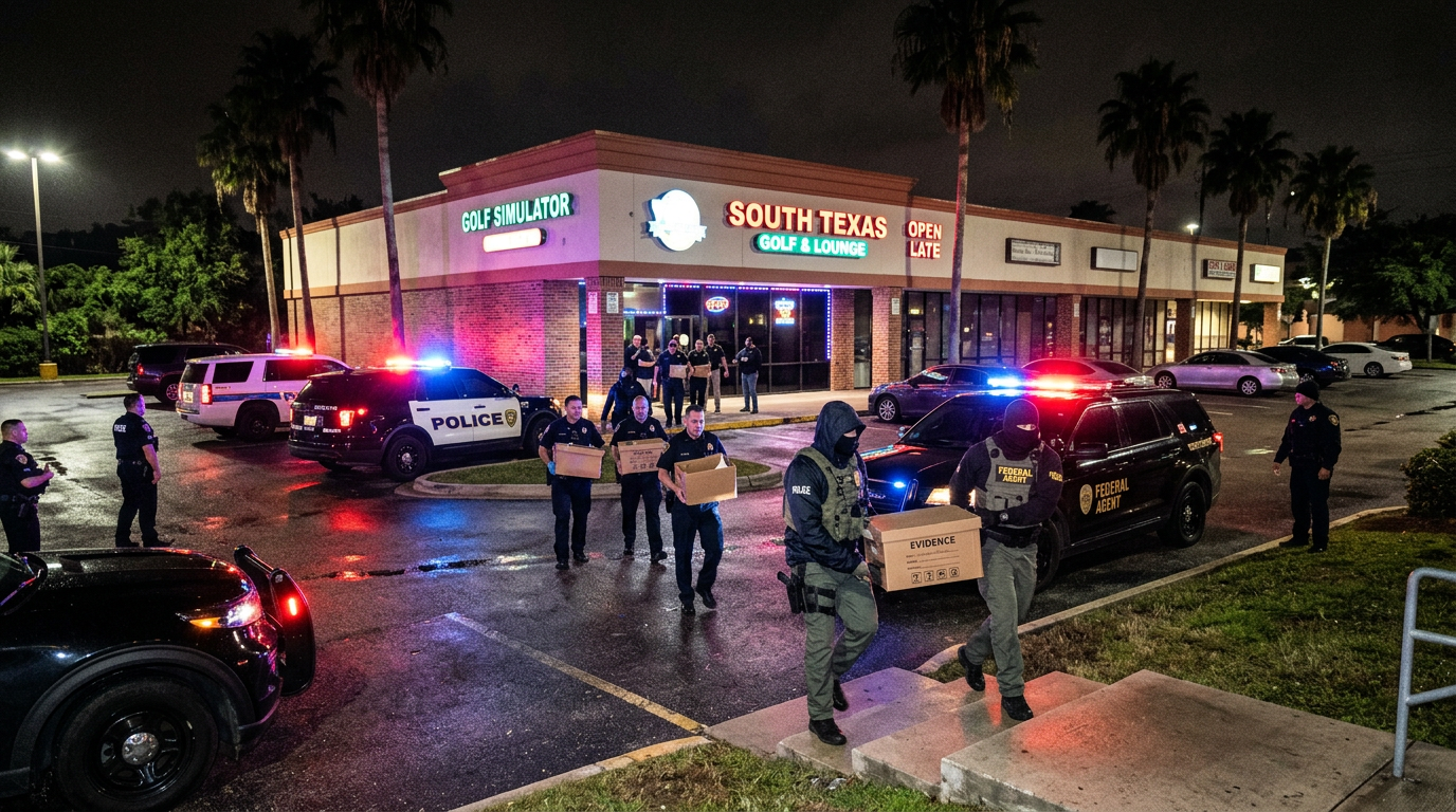 Texas Feds Bust Illegal Sportsbook at Golf Simulator Bar 2026