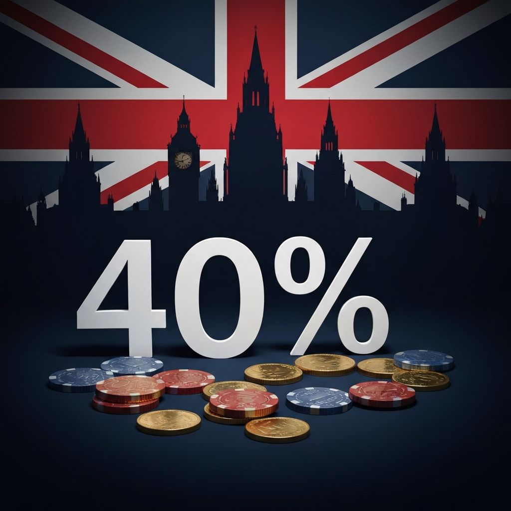 UK's 40% Remote Gaming Duty Takes Effect April 1 — Highest Online Casino Tax Rate Among Major Markets
