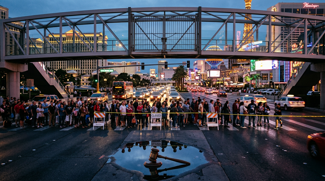 Federal Judge Upholds Vegas Strip Pedestrian Bridge Ban 2026
